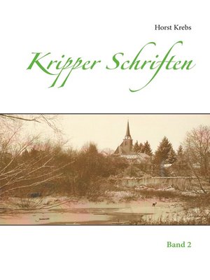 cover image of Kripper Schriften